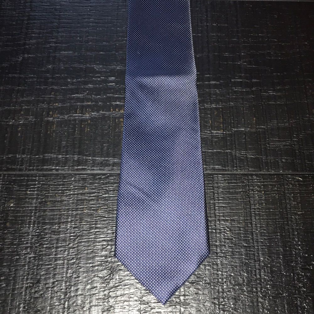 NAUTICA navy grid narrow tie